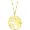Apart Zawieszka z żółtego złota z diamentami - kula ziemska - 0,01 ct - próba 375< Zawieszki