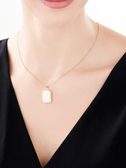 Apart Zawieszka z żółtego złota z diamentem - puzderko - 0,005 ct - próba 585
