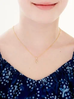 Apart Zawieszka z żółtego złota z diamentem - litera K - 0,003 ct - próba 585< Zawieszki