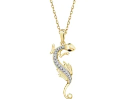 Apart Zawieszka z żółtego złota z diamentami - jaszczurka - 0,087 ct - próba 585< Wszystkie