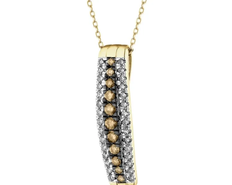 Apart Zawieszka z żółtego złota z diamentami - 0,31 ct - próba 585< Zawieszki