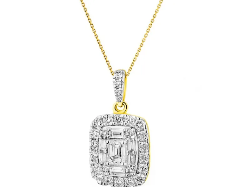 Apart Zawieszka z żółtego złota z diamentami - 0,72 ct - próba 585< Zawieszki
