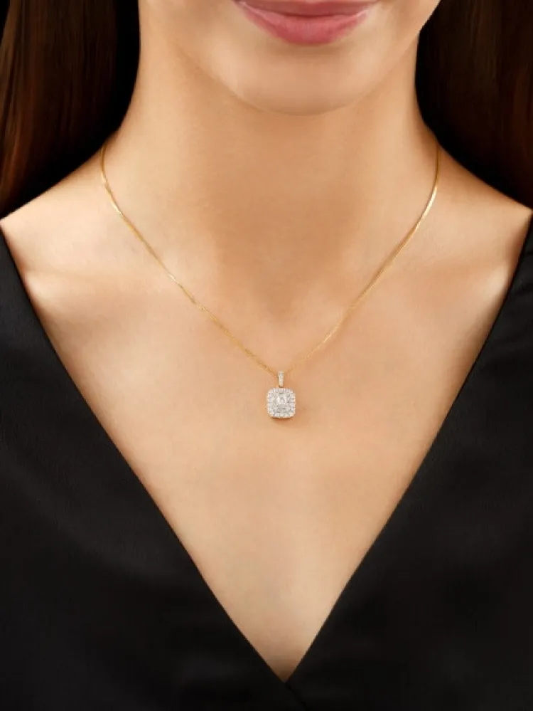 Apart Zawieszka z żółtego złota z diamentami - 0,72 ct - próba 585< Zawieszki