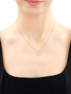 Clearance Apart Zawieszka z żółtego złota z diamentem - litera Z - 0,003 ct - próba 375