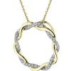 Apart Zawieszka z żółtego złota z diamentami - koło - 0,10 ct - próba 375< Zawieszki
