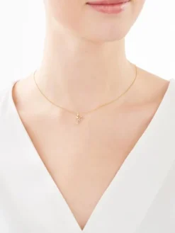 Apart Zawieszka z żółtego złota z diamentem - wróżka - 0,003 ct - próba 375< Zawieszki