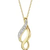 New Apart Zawieszka z żółtego złota z diamentem - 0,005 ct - próba 375