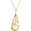 Hot Apart Zawieszka z żółtego złota z diamentami - 0,04 ct - próba 585
