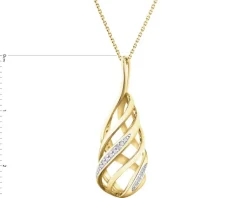 Hot Apart Zawieszka z żółtego złota z diamentami - 0,04 ct - próba 585