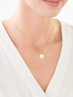 Apart Zawieszka z żółtego złota z diamentem - koło - 0,005 ct - próba 585< Zawieszki
