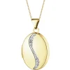 Apart Zawieszka z żółtego złota z diamentem - puzderko - 0,005 ct - próba 375< Zawieszki