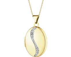 Apart Zawieszka z żółtego złota z diamentem - puzderko - 0,005 ct - próba 375< Zawieszki