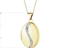Apart Zawieszka z żółtego złota z diamentem - puzderko - 0,005 ct - próba 375< Zawieszki