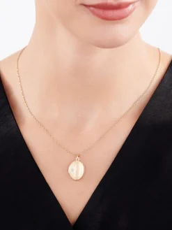 Discount Apart Zawieszka z żółtego złota z diamentem - puzderko - 0,01 ct - próba 585
