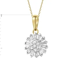 Apart Zawieszka z żółtego złota z diamentami - 0,15 ct - próba 585< Zawieszki