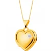 Online Apart Zawieszka z żółtego złota z diamentem - puzderko - serce - 0,005 ct - próba 375