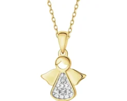 Apart Zawieszka z żółtego złota z diamentami - aniołek - 0,01 ct - próba 375< Wszystkie