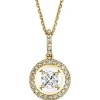 Apart Zawieszka z żółtego złota z diamentami - 0,17 ct - próba 585< Zawieszki