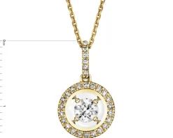 Apart Zawieszka z żółtego złota z diamentami - 0,17 ct - próba 585< Zawieszki