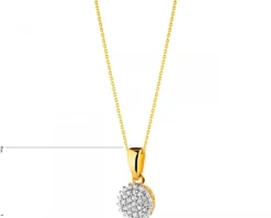 Apart Zawieszka z żółtego złota z diamentami - 0,09 ct - próba 585< Zawieszki