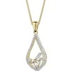 Hot Apart Zawieszka z żółtego złota z diamentami - 0,25 ct - próba 585