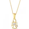 Apart Zawieszka z żółtego złota z diamentem - aniołek, serce - 0,004 ct - próba 375< Zawieszki
