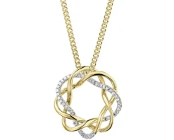Apart Zawieszka z żółtego złota z diamentami - 0,10 ct - próba 585< Zawieszki
