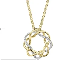 Apart Zawieszka z żółtego złota z diamentami - 0,10 ct - próba 585< Zawieszki