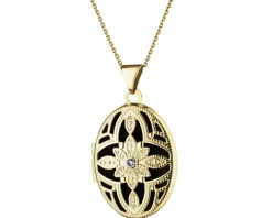 Apart Zawieszka z żółtego złota z diamentem - puzderko - 0,005 ct - próba 585< Zawieszki