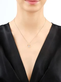 Apart Zawieszka z żółtego złota z diamentami - medalik Matka Boska Częstochowska - 0,003 ct - próba 375< Wszystkie