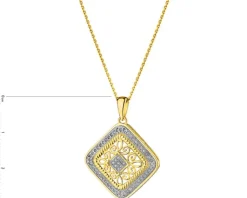 Hot Apart Zawieszka z żółtego złota z diamentami - 0,15 ct - próba 585