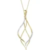 Apart Zawieszka z żółtego złota z diamentami - 0,02 ct - próba 585< Zawieszki