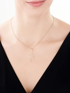 Apart Zawieszka z żółtego złota z diamentami - 0,02 ct - próba 585< Zawieszki