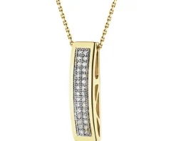Hot Apart Zawieszka z żółtego złota z diamentami - 0,10 ct - próba 585