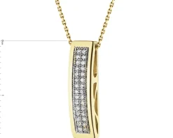 Hot Apart Zawieszka z żółtego złota z diamentami - 0,10 ct - próba 585