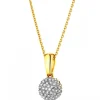 Apart Zawieszka z żółtego złota z diamentami - 0,09 ct - próba 585< Zawieszki