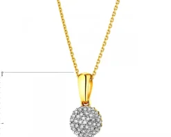 Apart Zawieszka z żółtego złota z diamentami - 0,09 ct - próba 585< Zawieszki