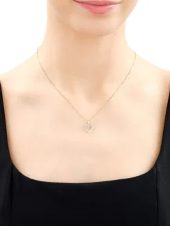 Apart Zawieszka z żółtego złota z diamentami - serce - 0,01 ct - próba 375< Zawieszki