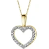 Apart Zawieszka z żółtego złota z diamentami - serce - 0,06 ct - próba 585< Zawieszki