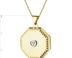 Apart Zawieszka z żółtego złota z diamentem - puzderko - 0,01 ct - próba 375< Zawieszki