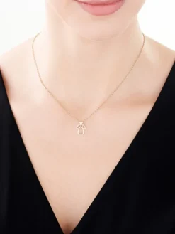 Apart Zawieszka z żółtego złota z diamentami - aniołek, serce - 0,01 ct - próba 375< Wszystkie