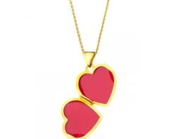 New Apart Zawieszka z żółtego złota z diamentami - puzderko - serce - 0,01 ct - próba 375