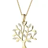 Apart Zawieszka z żółtego złota z diamentami - drzewko - 0,01 ct - próba 585< Zawieszki