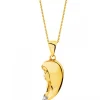 Apart Zawieszka z żółtego złota z diamentem - medalik Matka Boska - 0,004 ct - próba 375< Zawieszki