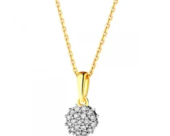 Online Apart Zawieszka z żółtego złota z diamentami - 0,05 ct - próba 585