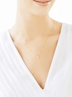 Online Apart Zawieszka z żółtego złota z diamentami - 0,05 ct - próba 585