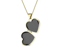 Apart Zawieszka z żółtego złota z diamentem - puzderko - serce - 0,005 ct - próba 585< Wszystkie