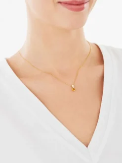 Apart Zawieszka z żółtego złota z diamentem i cytrynem - próba 375< Zawieszki
