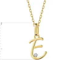 Apart Zawieszka z żółtego złota z diamentem - litera E - 0,003 ct - próba 375< Wszystkie