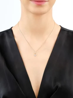 Apart Zawieszka z żółtego złota z diamentami - aniołek - 0,02 ct - próba 585
